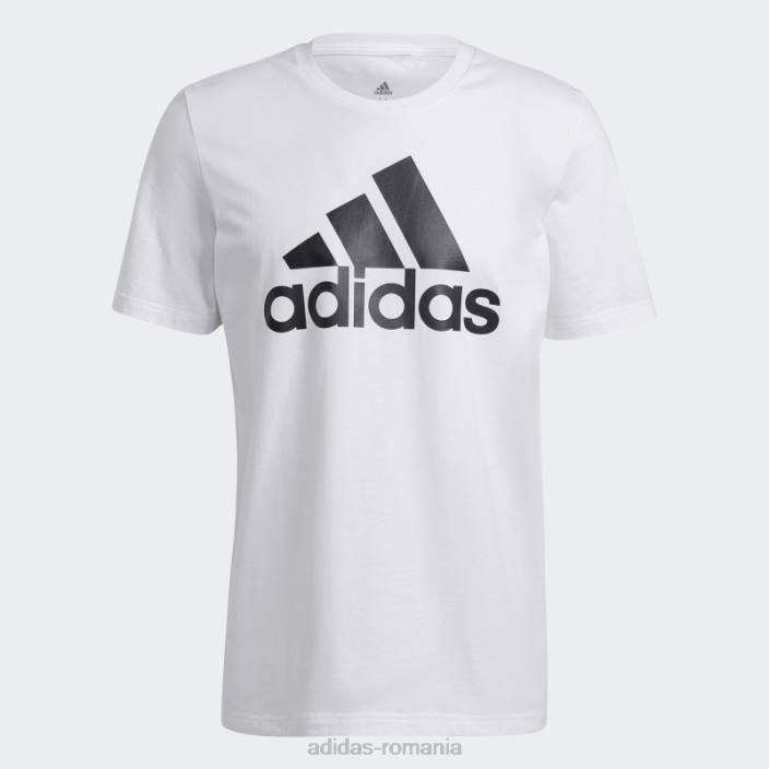 Adidas tricou cu logo mare hot essentials alb bărbați alb negru 2JBN1549