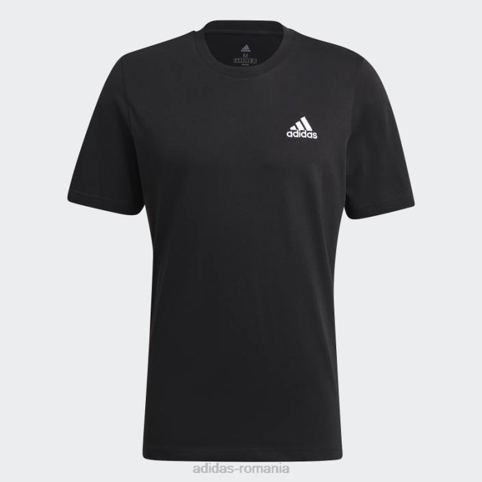 Adidas tricou cu logo mic brodat essentials negru adidas bărbați negru 2JBN1218