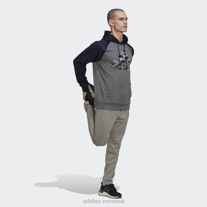 Adidas Aeroready Game and Go pantaloni de jogging conici cu logo mic mgh solid gri bărbați mgh gri solid 2JBN15236