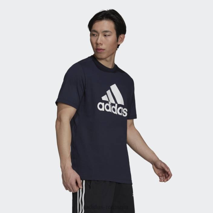 Adidas Aeroready proiectat 2 move feelready sport logo tricou cerneală adidas bărbați cerneală/alb 2JBN5082