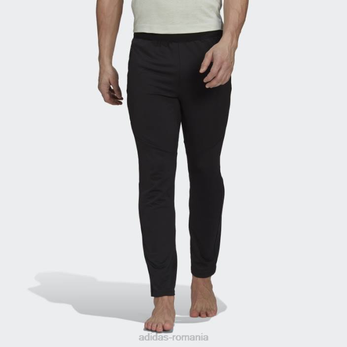Adidas Aeroready yoga 7/8 pantaloni de jogging negri adidas bărbați negru 2JBN14586