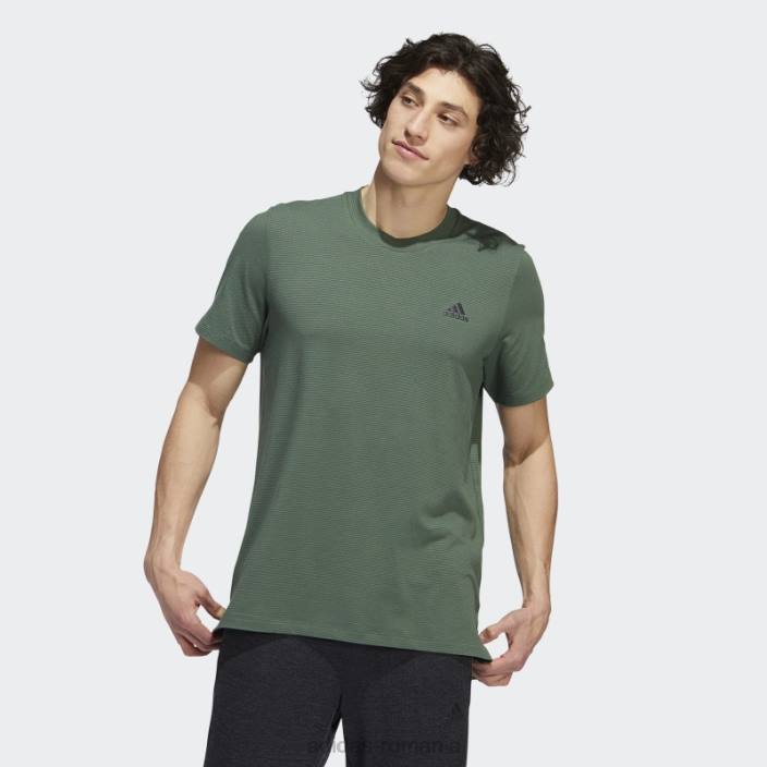 Adidas Axis 2.0 tech tee verde oxid bărbați oxid verde 2JBN1178