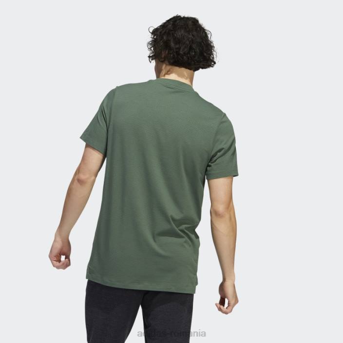 Adidas Axis 2.0 tech tee verde oxid bărbați oxid verde 2JBN1178