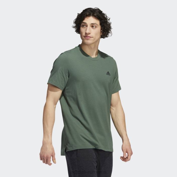 Adidas Axis 2.0 tech tee verde oxid bărbați oxid verde 2JBN1178