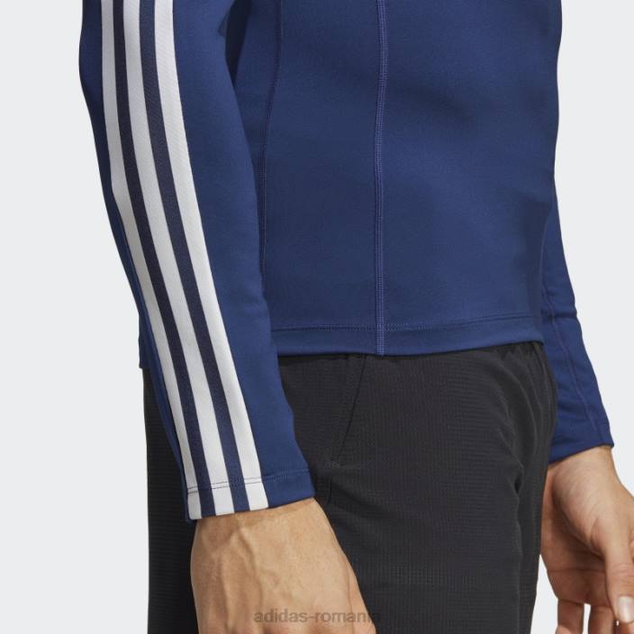 Adidas Bluză adidas cu mânecă lungă de antrenament techfit cu 3 dungi albastru închis bărbați albastru inchis 2JBN13311