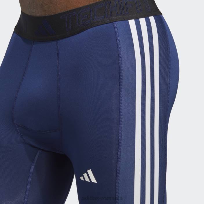 Adidas Colanti lungi de antrenament techfit 3-stripes albastru inchis bărbați albastru inchis 2JBN13388