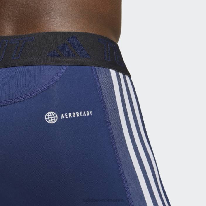 Adidas Colanti lungi de antrenament techfit 3-stripes albastru inchis bărbați albastru inchis 2JBN13388