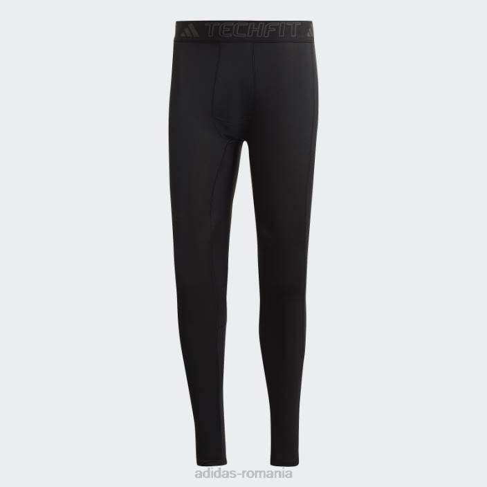 Adidas Colanti lungi de antrenament techfit aeroready negri bărbați negru 2JBN6721