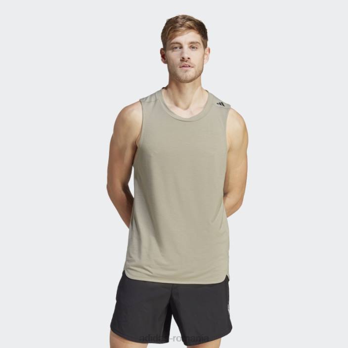 Adidas Conceput pentru antrenament, maiou de pescuit argintiu bărbați pietricica de argint 2JBN5983
