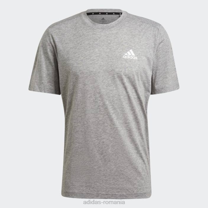 Adidas Gri mediu aeroready conceput pentru a se mișca tricou sport feelready bărbați gri mediu/alb 2JBN1702