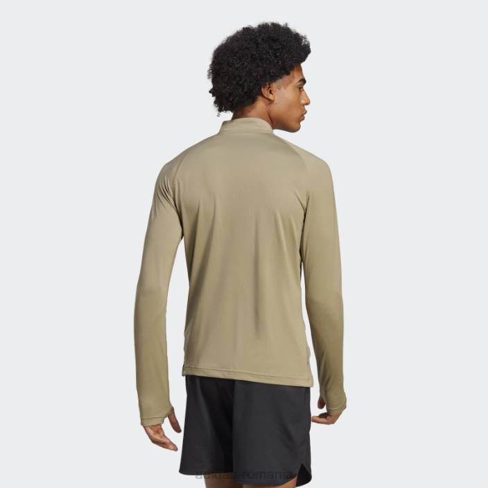 Adidas Orbit verde alphastrength 1/4 fermoar top cu mânecă lungă adidas bărbați orbita verde 2JBN1653