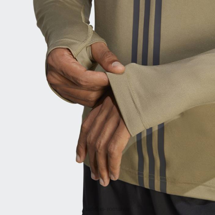 Adidas Orbit verde alphastrength 1/4 fermoar top cu mânecă lungă adidas bărbați orbita verde 2JBN1653
