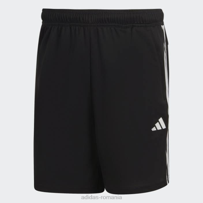 Adidas Train essentials pantaloni scurți de antrenament din piqué cu 3 dungi negru bărbați alb negru 2JBN992