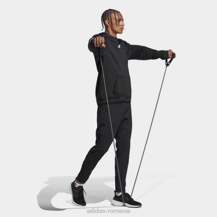 Adidas Tren icons 3-bengi hanorac de antrenament negru bărbați negru 2JBN5185