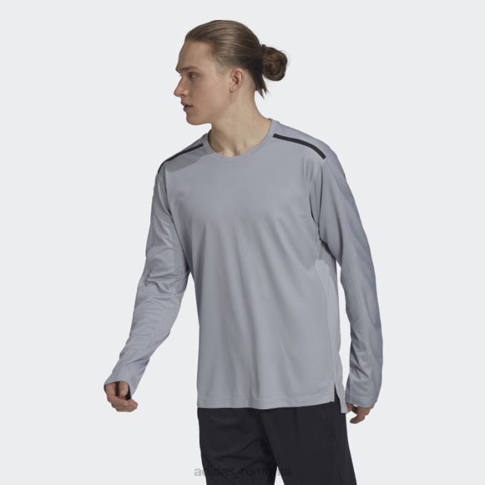 Adidas Tricou adidas cu mânecă lungă acoperit cu PU pentru antrenament argintiu bărbați argint 2JBN14925