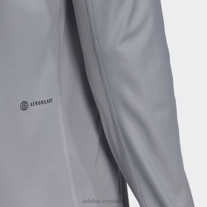 Adidas Tricou adidas cu mânecă lungă acoperit cu PU pentru antrenament argintiu bărbați argint 2JBN14925