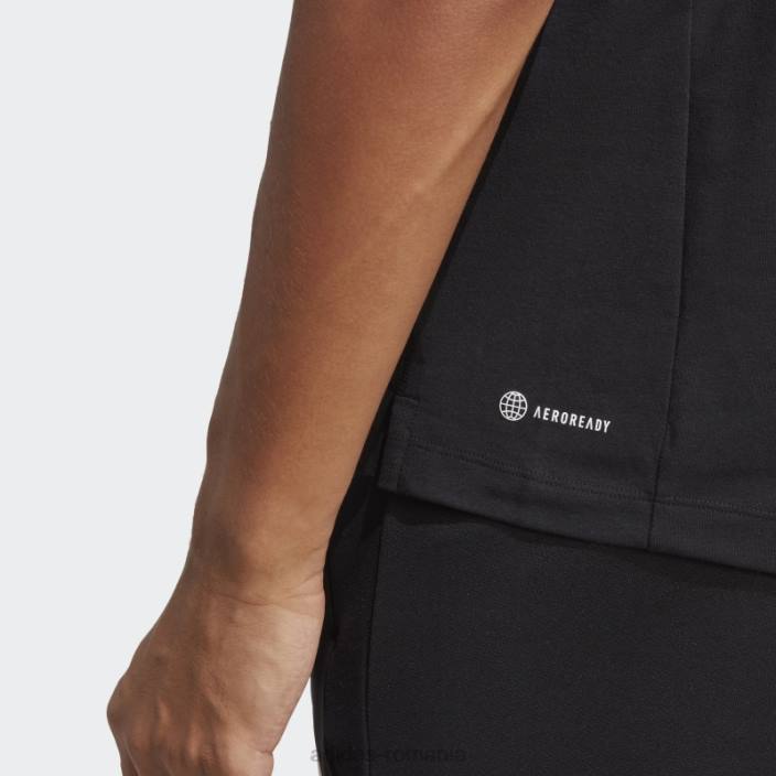 Adidas Tricou de antrenament cu logo-ul cu 3 bare cu iconițe de tren negru adidas bărbați negru 2JBN5565