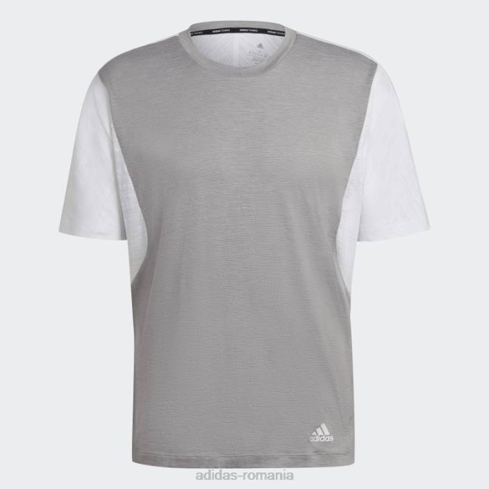 Adidas Tricou de antrenament pentru sănătate mgh solid gri bărbați mgh solid gri/alb 2JBN6970