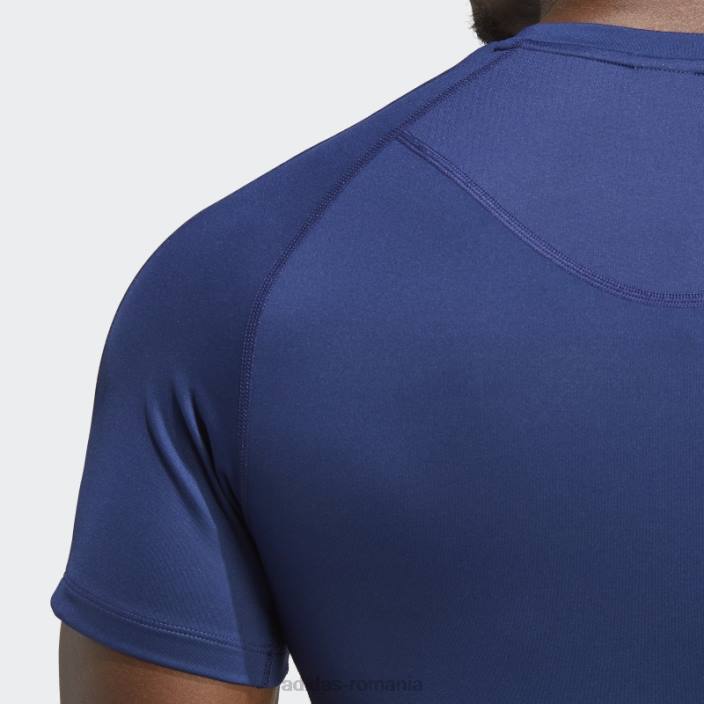 Adidas Tricou de antrenament techfit cu 3 dungi albastru închis bărbați albastru inchis 2JBN13412