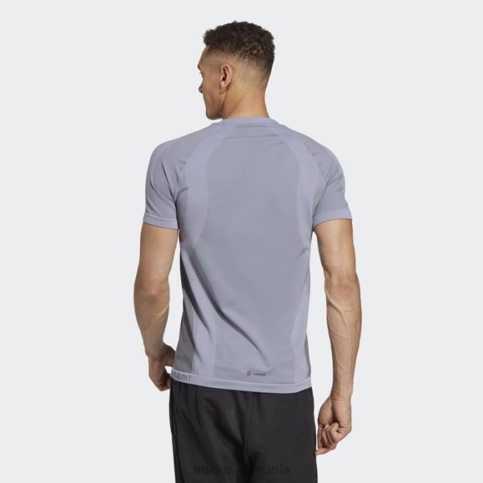 Adidas Tricou pentru antrenament primeknit yoga fără cusături fashion violet argintiu bărbați violet argintiu/gri 2JBN5135