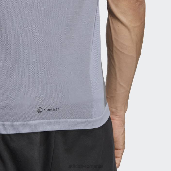 Adidas Tricou pentru antrenament primeknit yoga fără cusături fashion violet argintiu bărbați violet argintiu/gri 2JBN5135