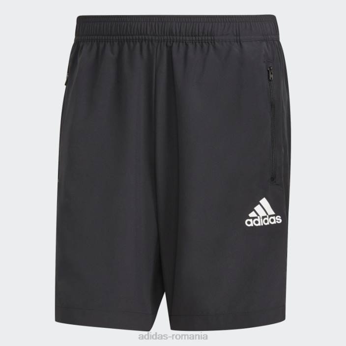 Adidas aeroready conceput pentru a muta pantaloni scurți sport țesuți negri bărbați negru 2JBN4898