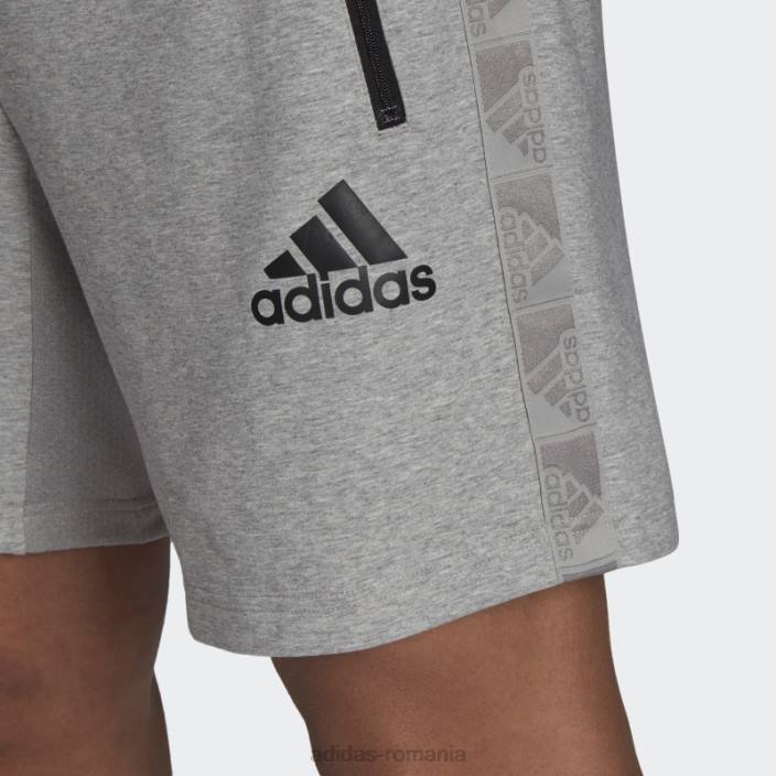 Adidas aeroready conceput pentru a muta sport motion logo pantaloni scurți gri mediu adidas bărbați gri mediu/negru 2JBN6522