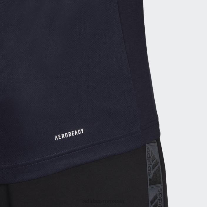Adidas aeroready conceput pentru a muta sport motion logo tricou cerneală adidas bărbați cerneală/alb 2JBN14568