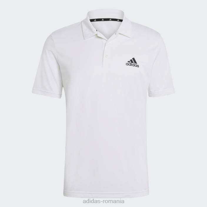 Adidas aeroready conceput pentru a muta sport tricou polo alb bărbați alb 2JBN1706