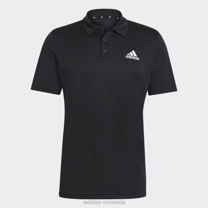 Adidas aeroready conceput pentru a muta sport tricou polo negru adidas bărbați negru 2JBN1326
