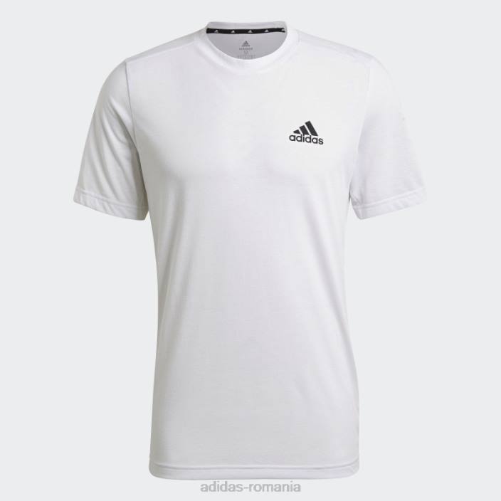 Adidas aeroready conceput pentru a se mișca feelready sport tricou adidas alb bărbați alb negru 2JBN6846