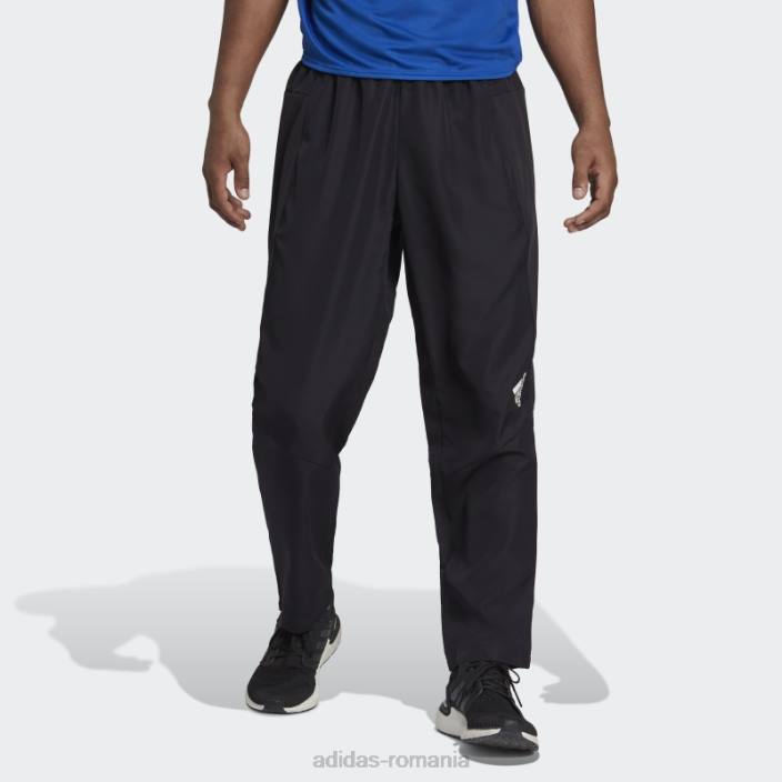 Adidas aeroready conceput pentru antrenament de mișcare joggeri negri bărbați alb negru 2JBN13436