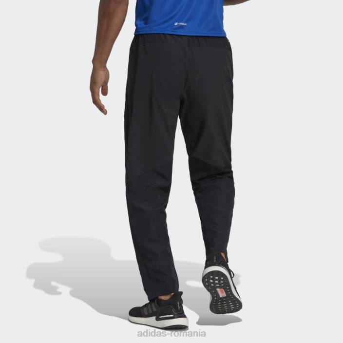 Adidas aeroready conceput pentru antrenament de mișcare joggeri negri bărbați alb negru 2JBN13436