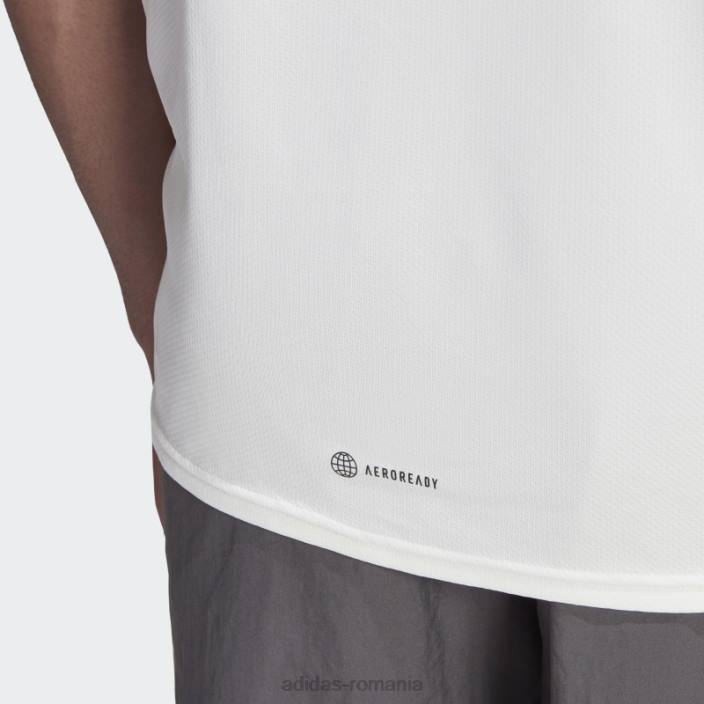 Adidas aeroready conceput pentru mișcare tee alb bărbați alb 2JBN5137