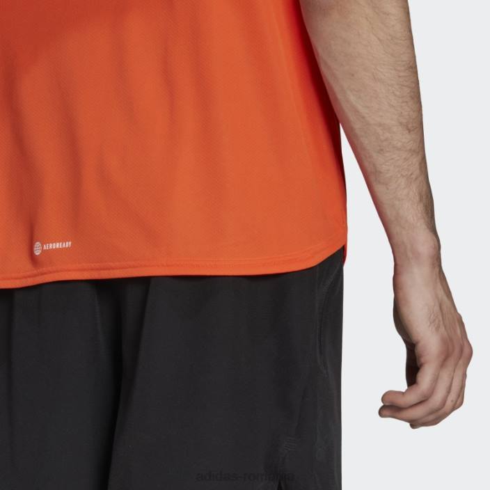 Adidas aeroready conceput pentru mișcare tricou portocaliu adidas bărbați portocale 2JBN14952