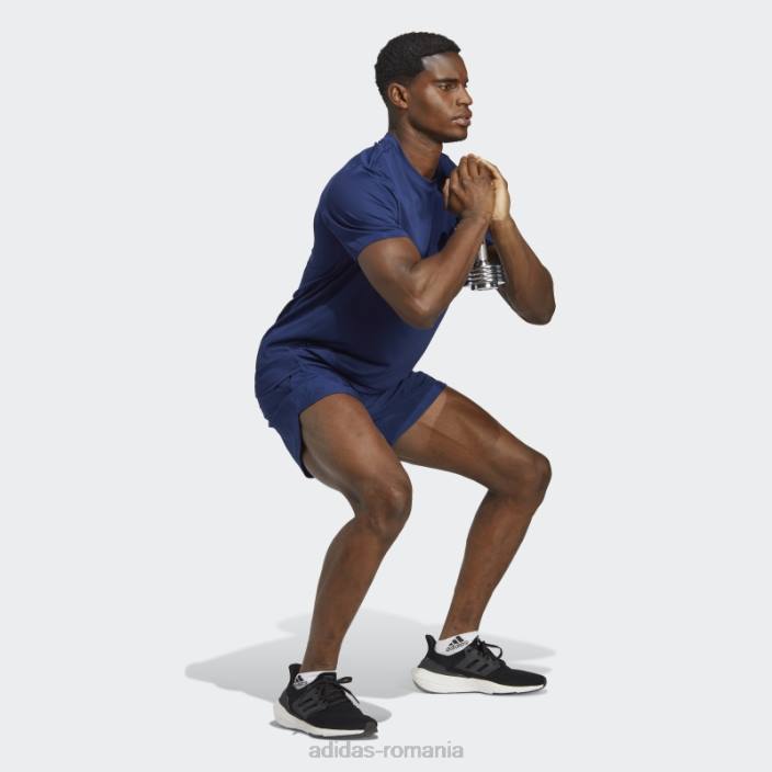 Adidas aeroready conceput pentru pantaloni scurți de mișcare albastru închis bărbați albastru închis/alb 2JBN5071