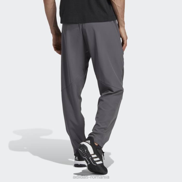 Adidas aeroready gri proiectat pentru pantaloni de antrenament de mișcare adidas bărbați gri/negru 2JBN5727