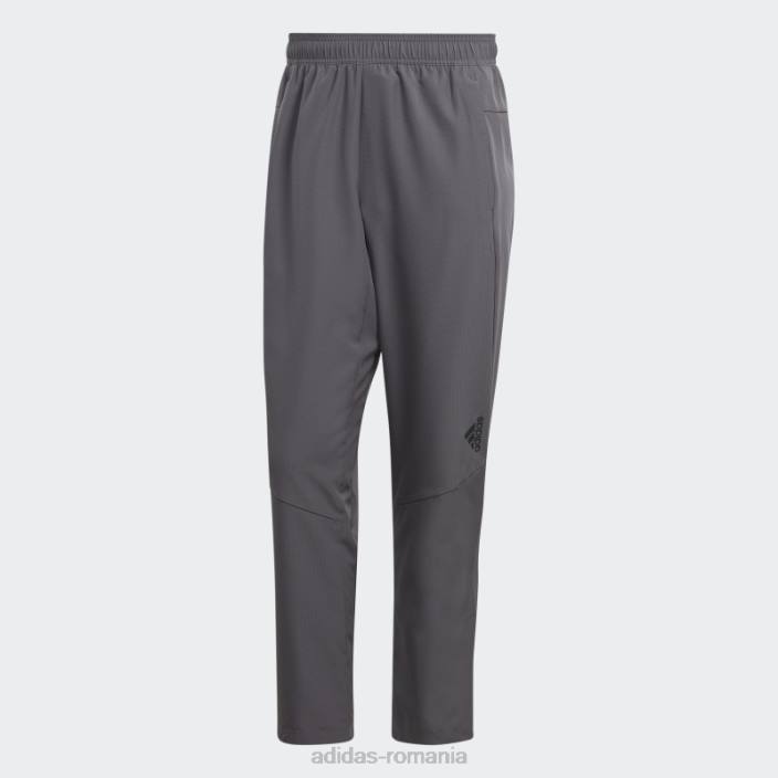 Adidas aeroready gri proiectat pentru pantaloni de antrenament de mișcare adidas bărbați gri/negru 2JBN5727