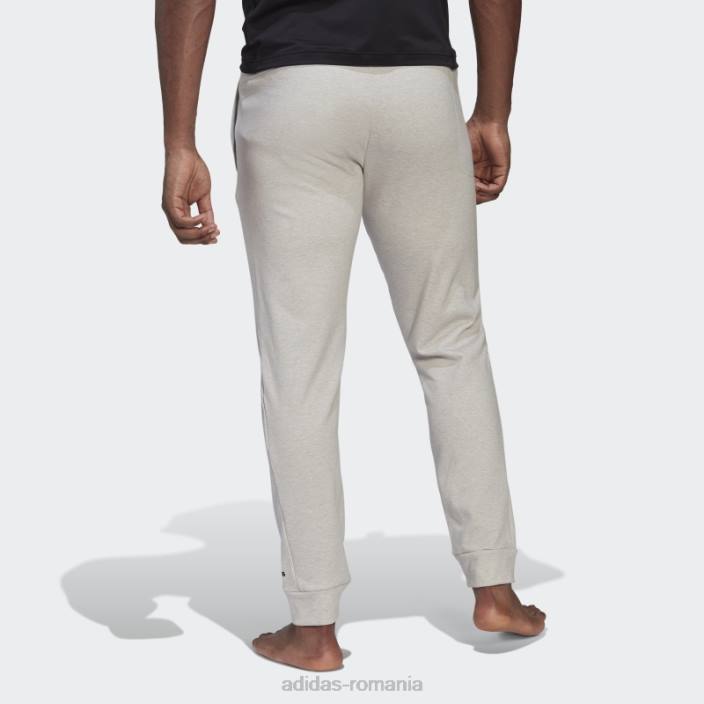 Adidas aeroready pantaloni de antrenament fleece yoga cald 7/8 gri bărbați gri 2JBN7370