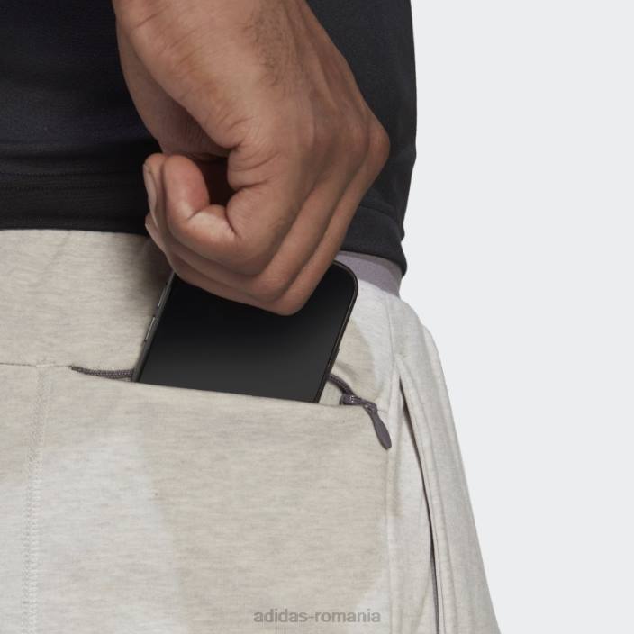 Adidas aeroready pantaloni de antrenament fleece yoga cald 7/8 gri bărbați gri 2JBN7370