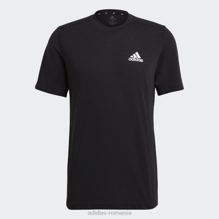 Adidas aeroready proiectat pentru a muta feelready sport tricou negru bărbați alb negru 2JBN6877