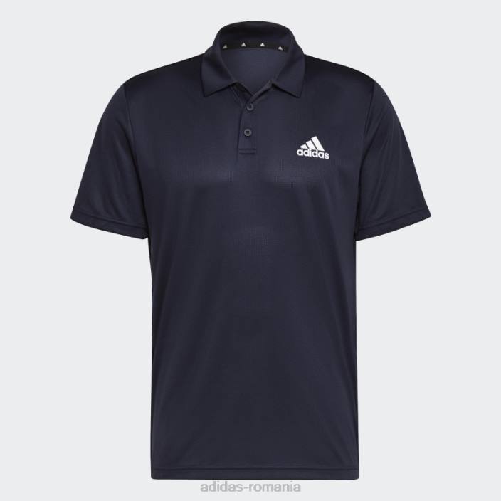 Adidas aeroready proiectat pentru a muta sport tricou polo adidas bărbați cerneală/alb 2JBN1698
