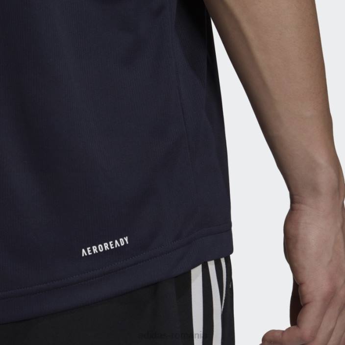 Adidas aeroready proiectat pentru a muta sport tricou polo adidas bărbați cerneală/alb 2JBN1698