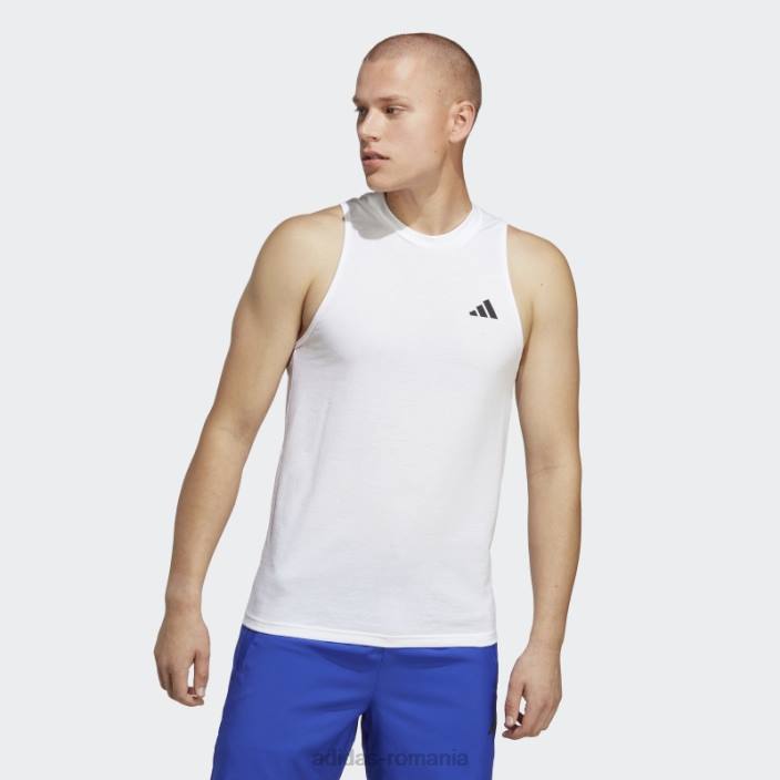 Adidas alb tren essentials feelready trening maiou adidas bărbați alb negru 2JBN13341