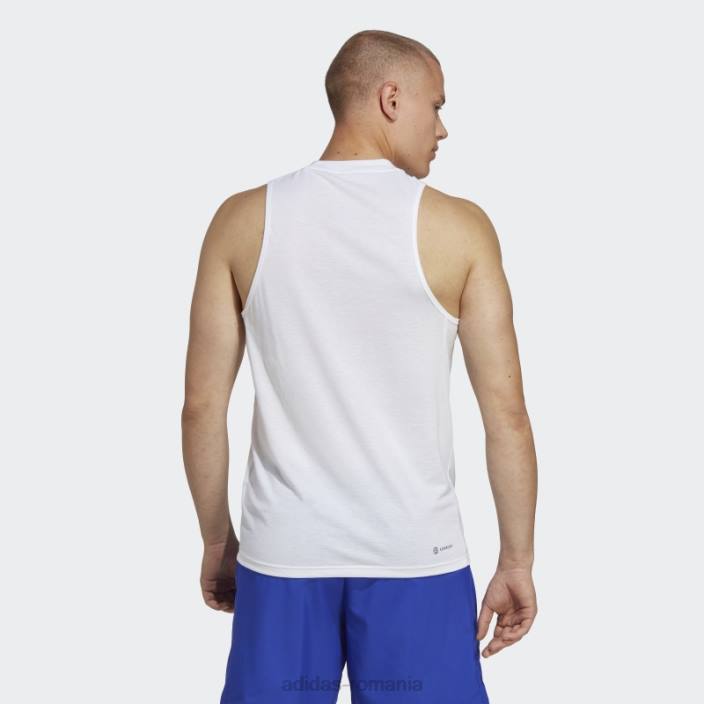Adidas alb tren essentials feelready trening maiou adidas bărbați alb negru 2JBN13341