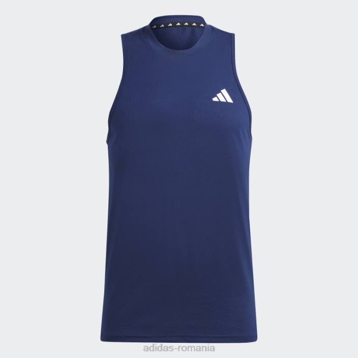 Adidas albastru închis tren essentials feelready pantaloni de antrenament adidas bărbați albastru închis/alb 2JBN13689