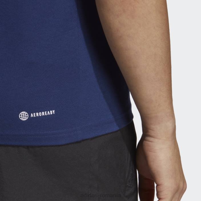 Adidas albastru închis tren essentials feelready pantaloni de antrenament adidas bărbați albastru închis/alb 2JBN13689