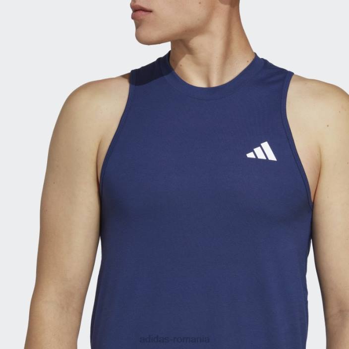 Adidas albastru închis tren essentials feelready pantaloni de antrenament adidas bărbați albastru închis/alb 2JBN13689