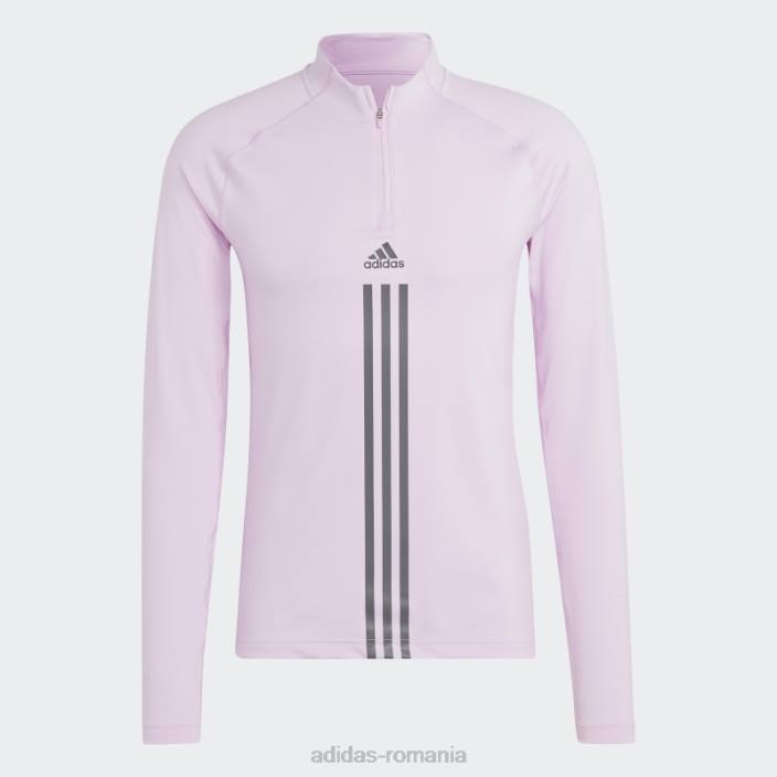 Adidas alphastrength 1/4 fermoar top cu mânecă lungă liliac bărbați liliac 2JBN7351