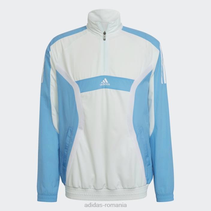 Adidas antrenament cu fermoar sferturi top gheață mentă bărbați menta gheata/albastru cer 2JBN14647